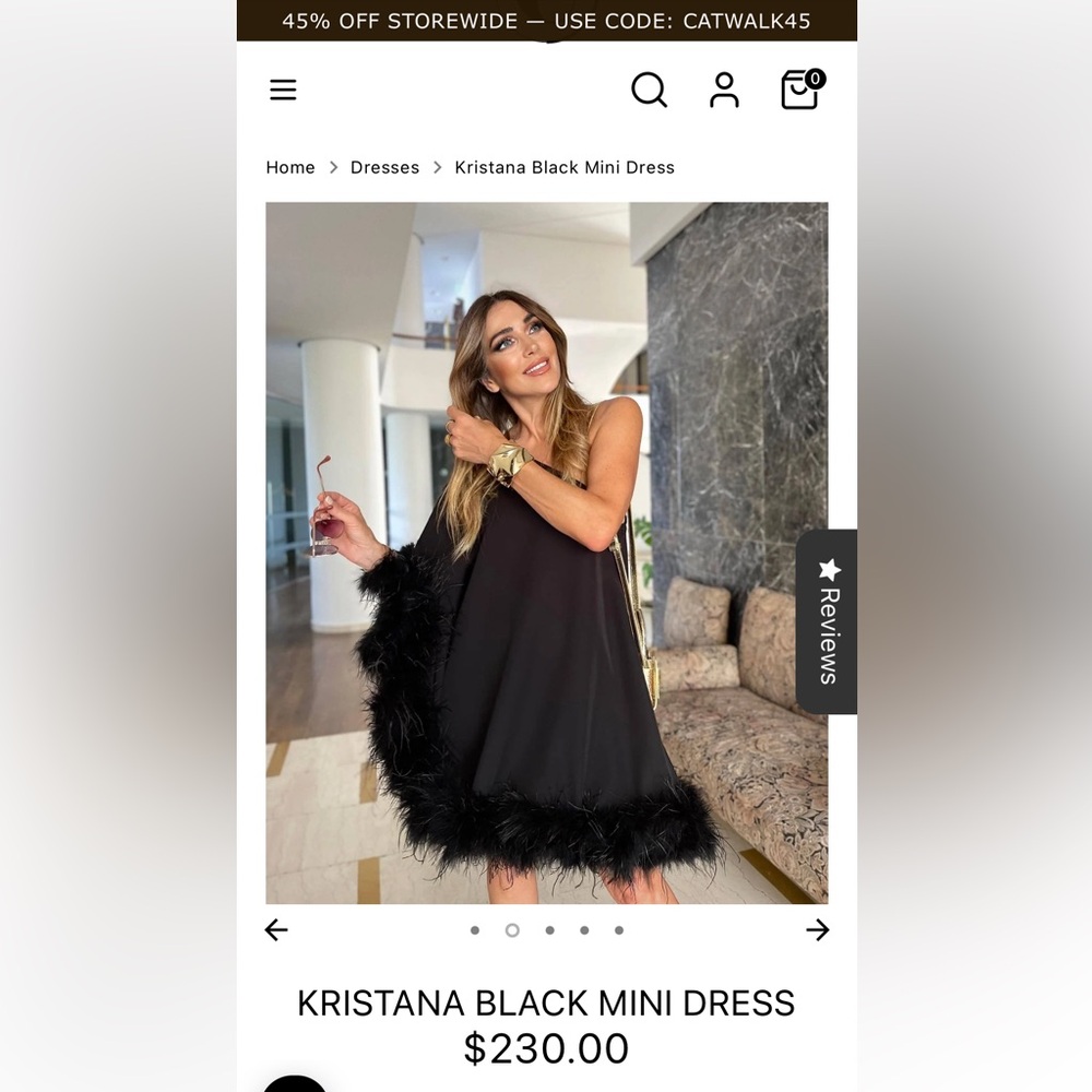 catwalk connection black dress